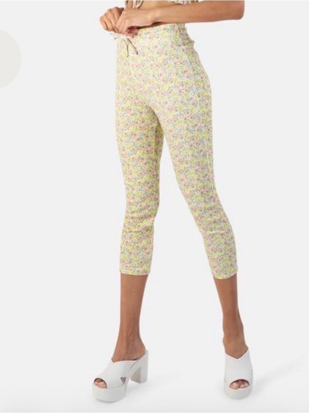 LoveShackFancy Brently Slim Pant - Rainbow Skies